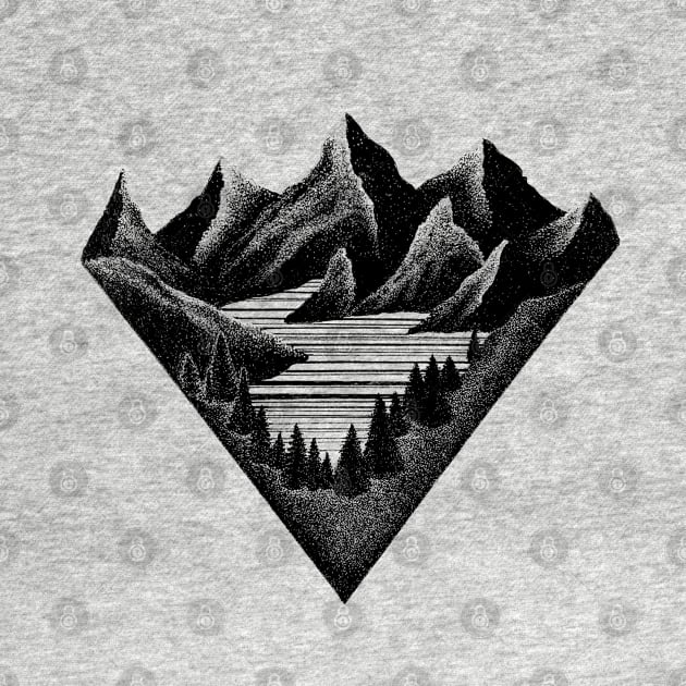 Geometric mountains by Divoc